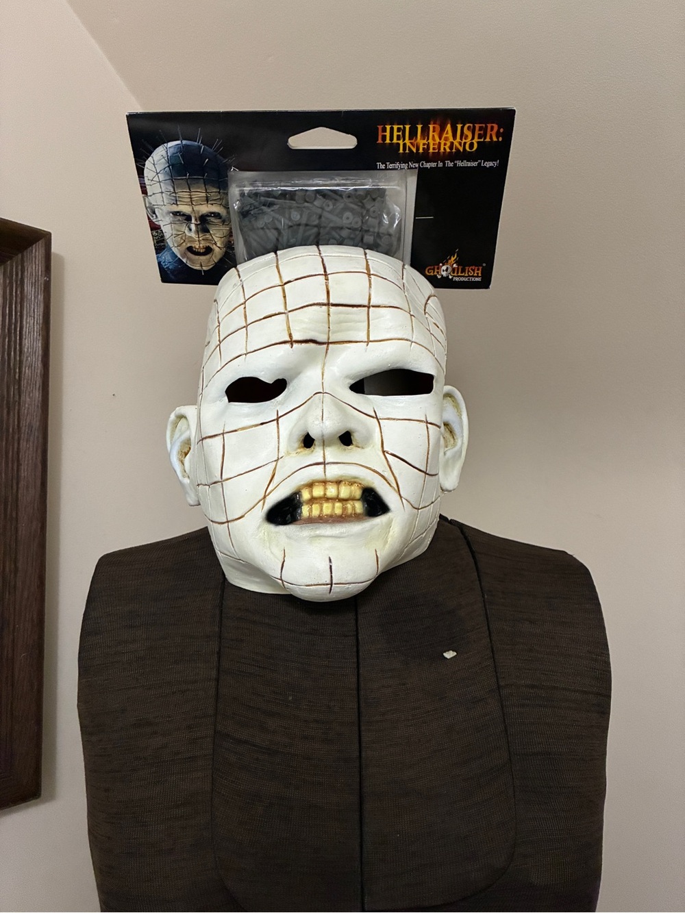 Inferno Pinhead Mask - Horror Collectible